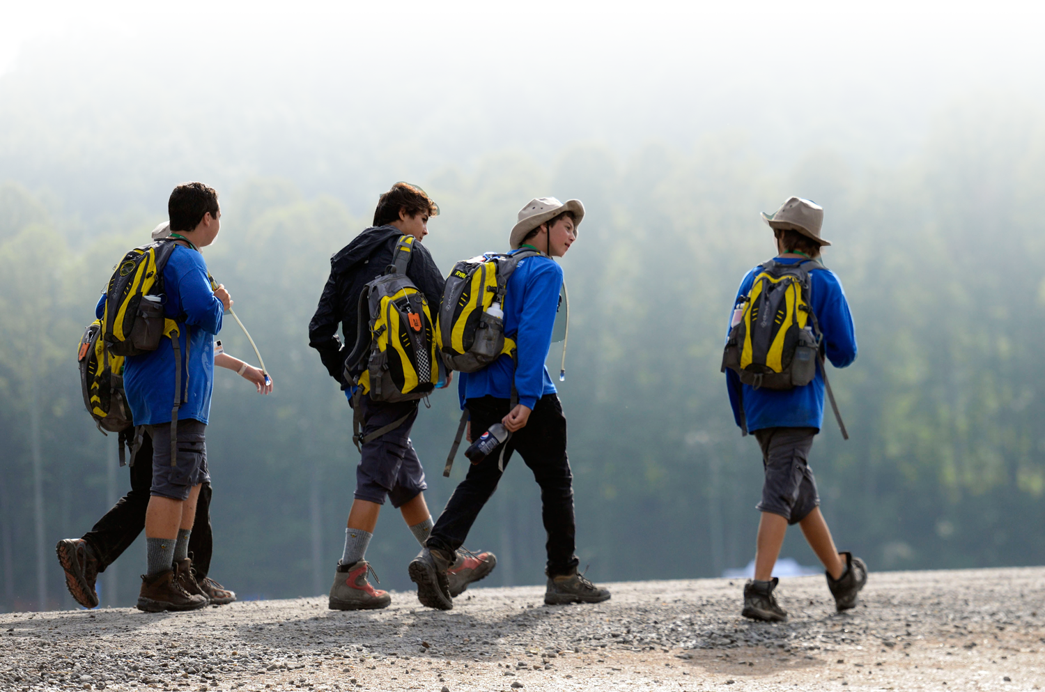 Boy Scouts Hiking