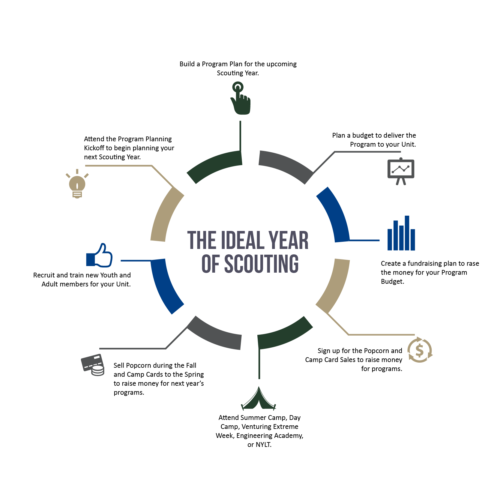 Ideal Year of Scouting Infographic