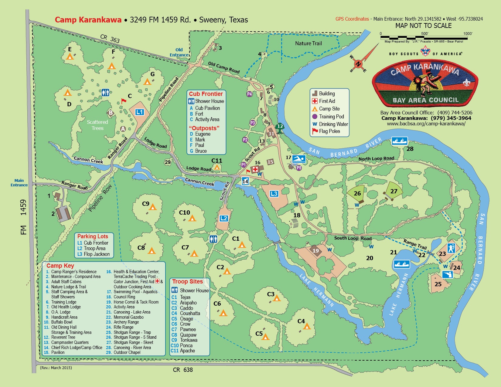 Camp K map