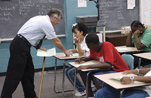 Teacher in classroom