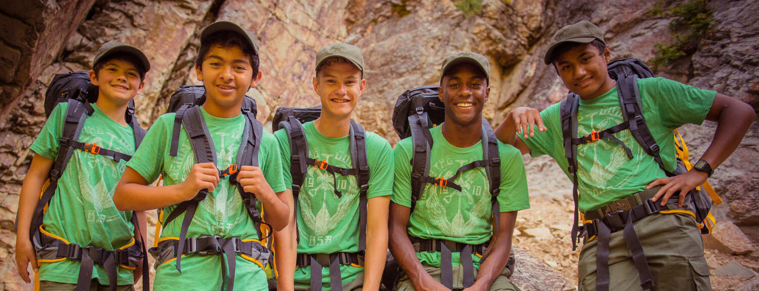 Scouts on the trail