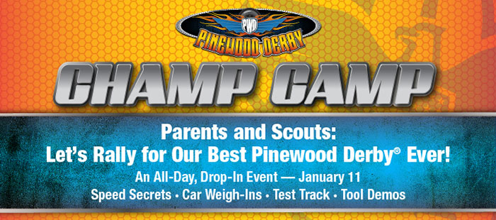 Pinewood Derby Champ Camp