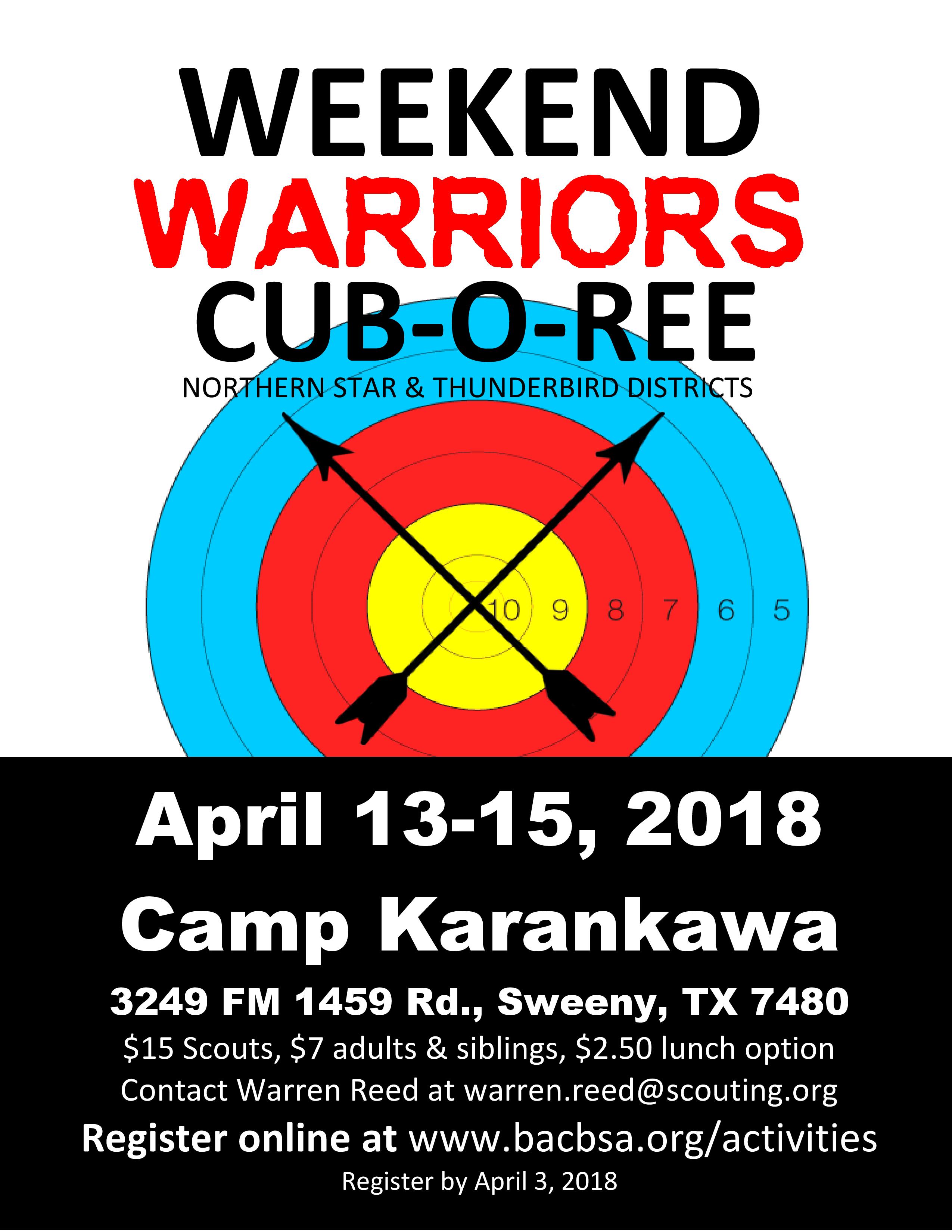 Cub-O-Ree- Northern Star & Thunderbird Districts