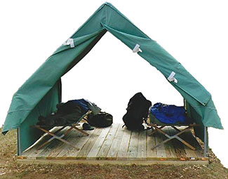 New tent platforms at BCSR